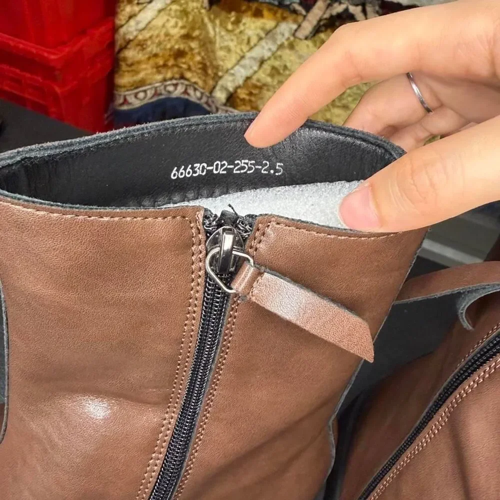 Unbranded Men's Brown and Tan Boots